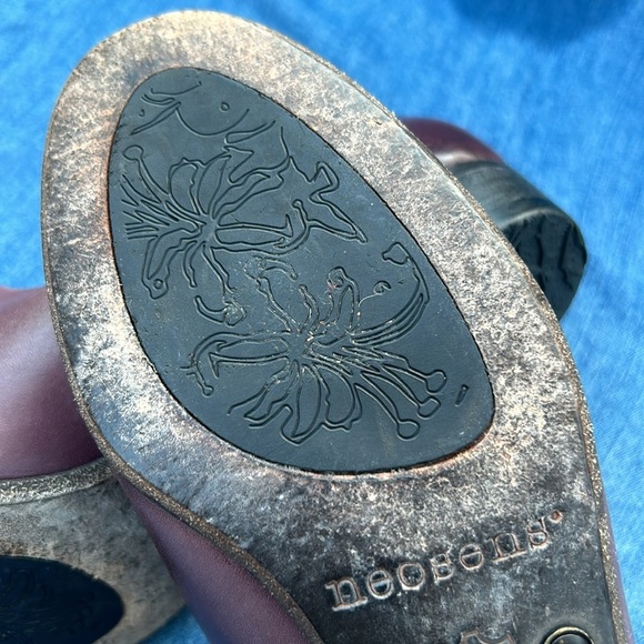 Neosens Slip On Loafer W 6.5 Purple Leather Women's Size 6.5 EU 37 Made in Spain - Picture 12 of 12